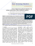 Effluent Treatment of Pharmaceutical Industry by Using Subsurface Flow Wetland System