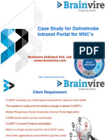 Case Study for Dotnetnuke Intranet Portal for MNC’s