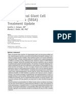 Subependymal Giant Cell Astrocytoma (Sega) Treatment Update: Cynthia J. Campen, MD Brenda E. Porter, MD, PHD