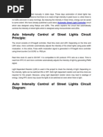 Auto Intensity Control of Street Lights