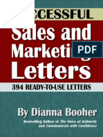 Successful Sales and Marketing Letters by Dianna Booher