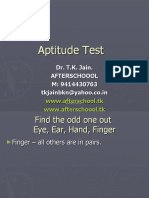 21 June Aptitude Test