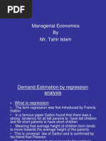 Rgression in Economics