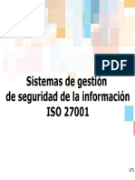 Sistemas de Gestión de Seguridad de La Información Iso 27001