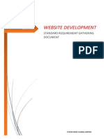 WEBSITE DEVELOPMENT Requirement Gathering Document