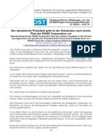 Der ukrainische Präsident geht in der Ostukraine nach einem Plan der RAND Corporation vor