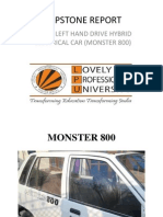 Capstone Report: Topic: Left Hand Drive Hybrid Electrical Car (Monster 800)