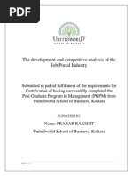 Download Analysis of Job portal industry by Unitedworld School Of Business SN233958826 doc pdf