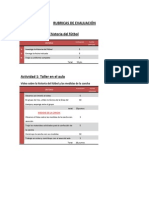 Rubricas de Evaluacin