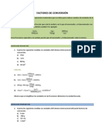 Ejercicios Factores Conversion&Soluciones