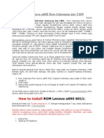 Download Tutorial Root Lenovo a690 Rom Indonesia Dan CWM by Arik Thurion SN233967242 doc pdf