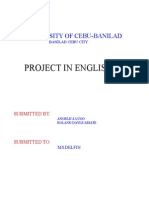Project in English 1R: University of Cebu-Banilad