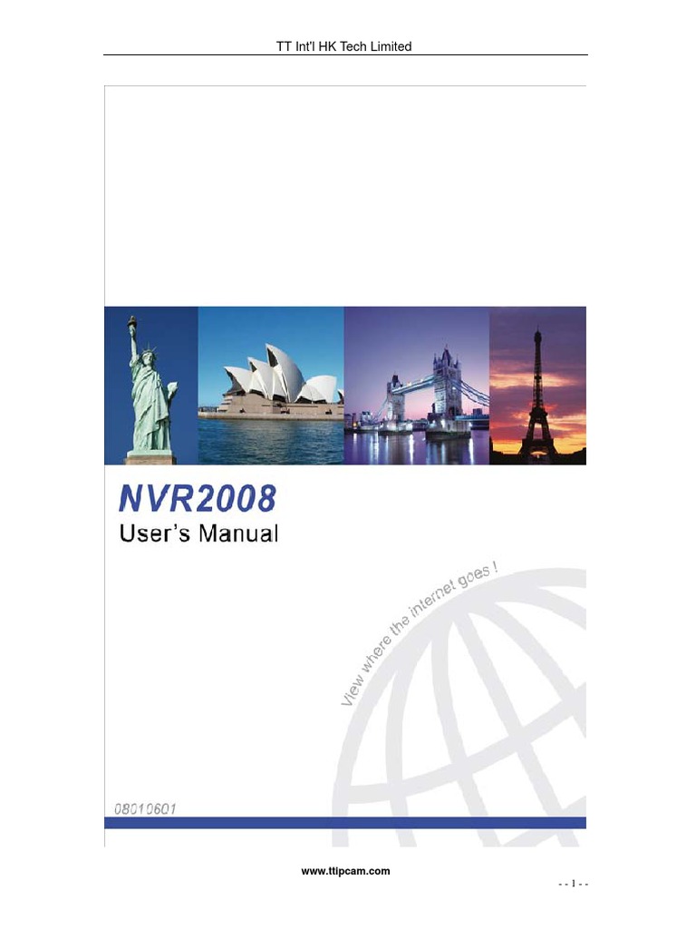 TT NVR2008 Manual Users | PDF | Password | Port (Computer Networking)