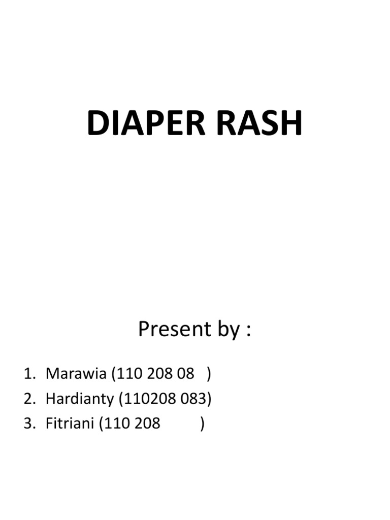 Diaper Rash PDF Dermatitis Diseases And Disorders
