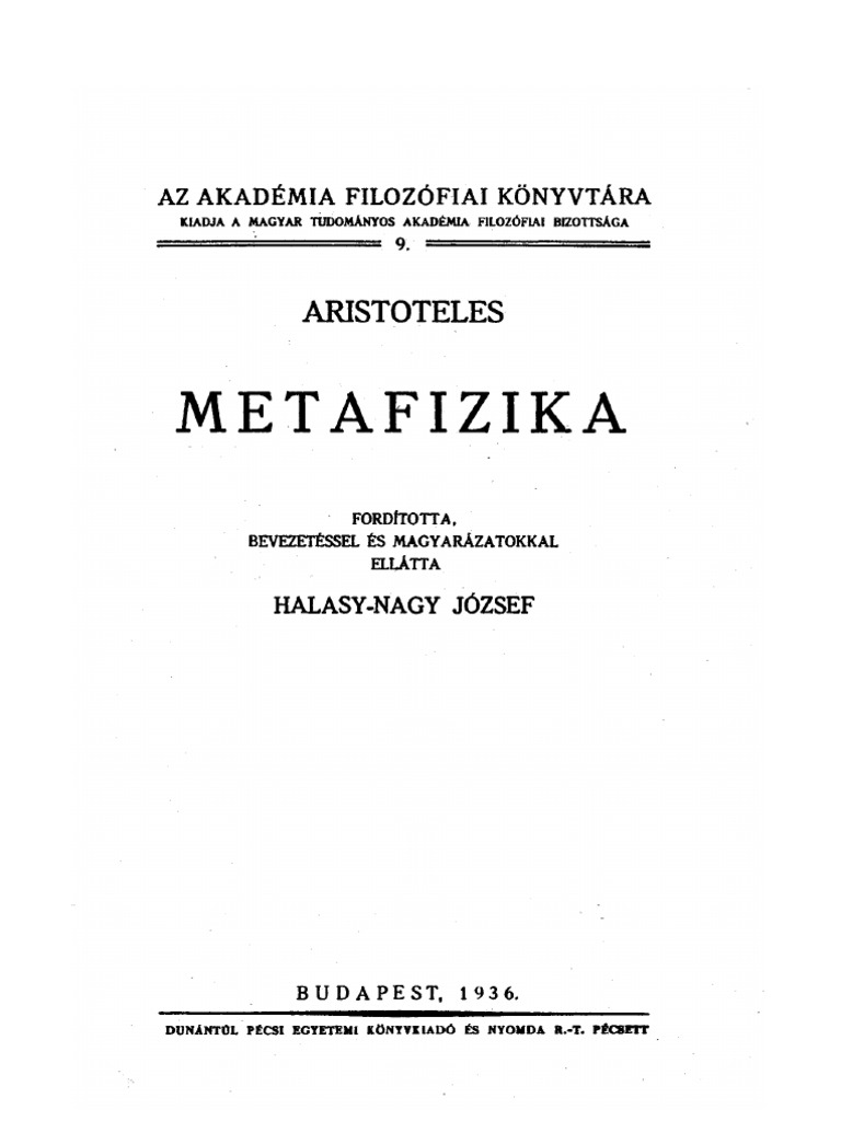 Aristoteles Metafizika | PDF