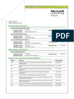 MS Learning Transcript