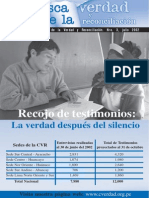 Boletín de La Comisión de La Verdad y Reconciliación. Nro. 3, Julio 2002