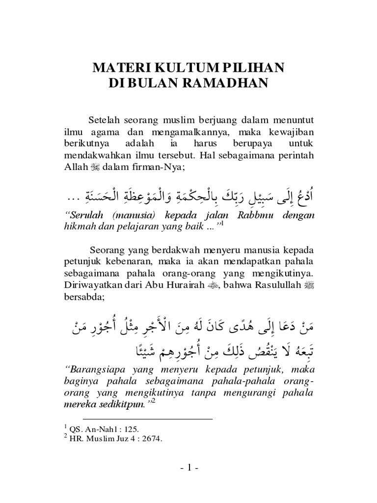 Ceramah Singkat Tentang Ilmu Kumpulan Teks Ceramah Kultum Puisi Pantun Dll