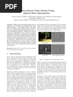 Motion-Based Video Fusion Using Optical Flow Information