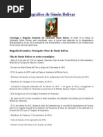 Biografia de Simon Bolivar