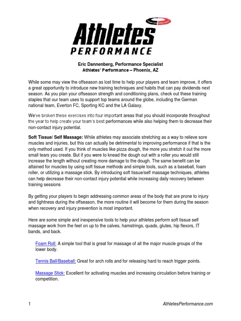 Offseason Training Techniques for Athletes | PDF | Strength Training ...