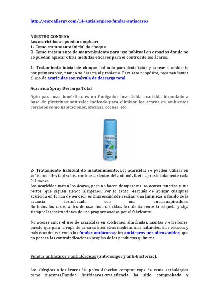 Funda de colchón antiácaros certificada – Euroallergy