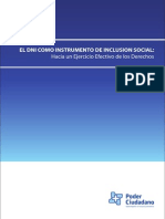 El DNI Como Instrumento de Inclusión Social Poder Ciudadano Argentina