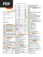 Date Object: Javascript Quick Reference Card