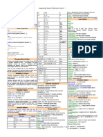 Date Object: Javascript Quick Reference Card