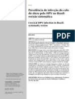 Prevalência de Infecção Do Colo Do Útero Pelo HPV No Brasil - Revisão Sistemática