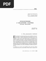 Etnocentrismo e Relativismo Cultural