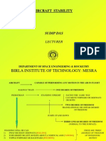 Aircraft Stability: Birla Institute of Technology: Mesra