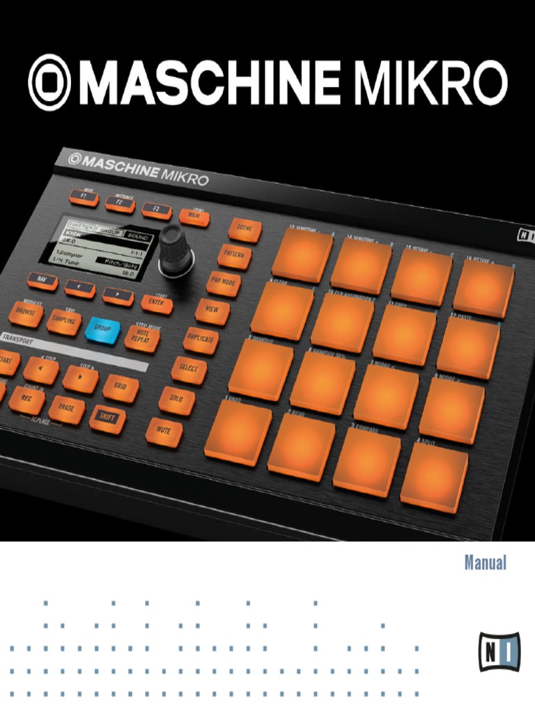 Maschine Mikro Mk1 Manual English PDF Computing Software