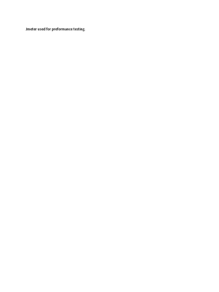 JMeter Performance Testing Guide | PDF