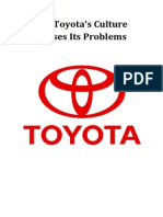 Did Toyota's Culture Causes Its Problems