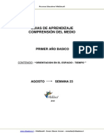 Guias de Aprendizaje Comprensión Del Medio: Primer Año Basico