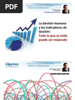 Indicadores de Gestion en El Talento Humano
