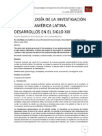 Epistemología de La Investigación Social en América Latina. Desarrollos en El Siglo Xxi