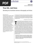 Fassin, Didier. "True Life, Real Lives- Revisiting the Boundaries Between Ethnography and Fiction"