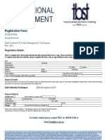 Debt Registration Form May - July 2009
