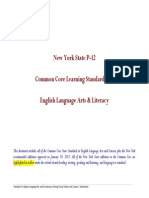 p12 Common Core Learning Standards Ela