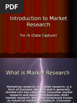 Market Research