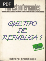FERNANDES, Florestan Que Tipo de Republica