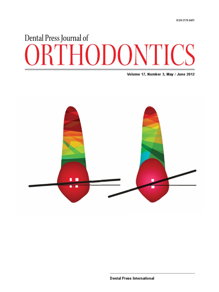 Dental Press Journal of Orthodontics PDF Orthodontics Medical