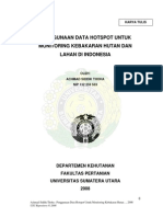 Remote Sensing - Pemanfaatan Hotspot Untuk Monitoring Rawan Kebakaran