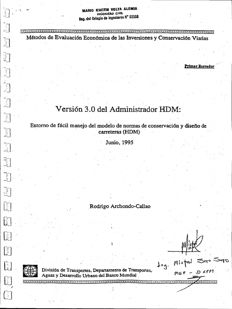 Manual HDM III PDF | PDF | Banco Mundial | Archivo de computadora