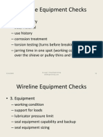 Wireline Equipment Checks: - 2. Wire History