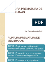 Ruptura Prematura de Membranas