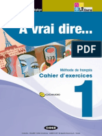 A Vrai Dire Cuadrno de Ejercicos PDF