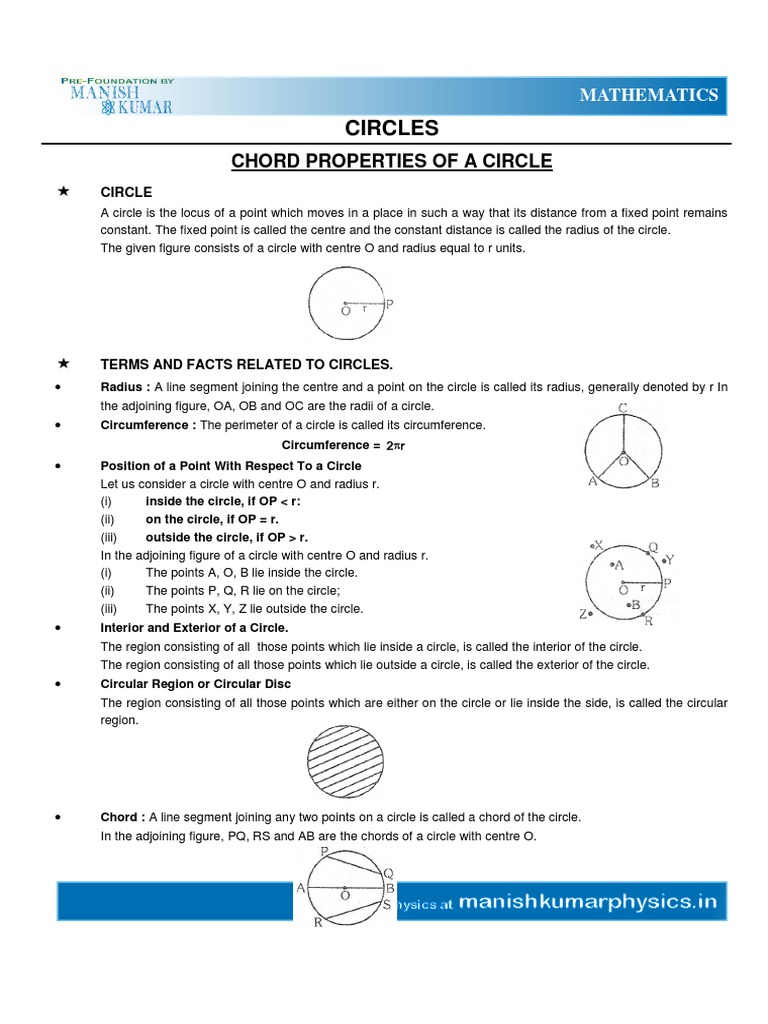 Circle Geometrical Constructions Statistics Probability Pdf